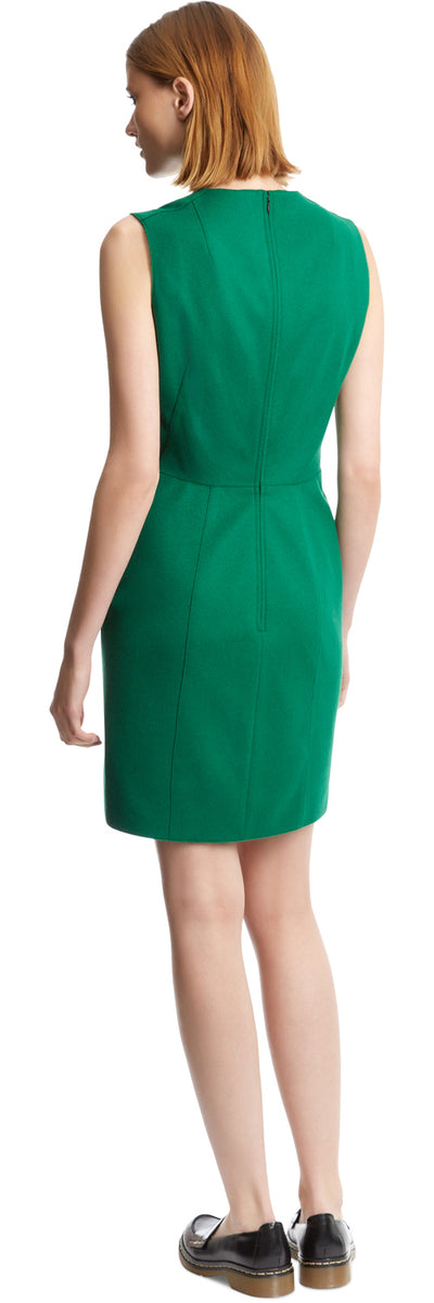 Green Melton Dress
