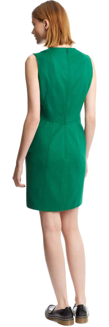 Green Melton Dress