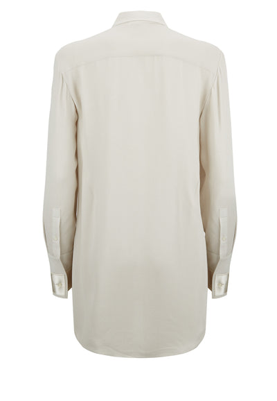 Ivory Bonded Hem Shirt