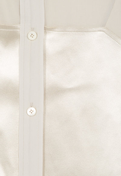 Ivory Bonded Hem Shirt