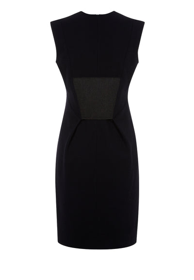 NAVY Elastic Back Dress