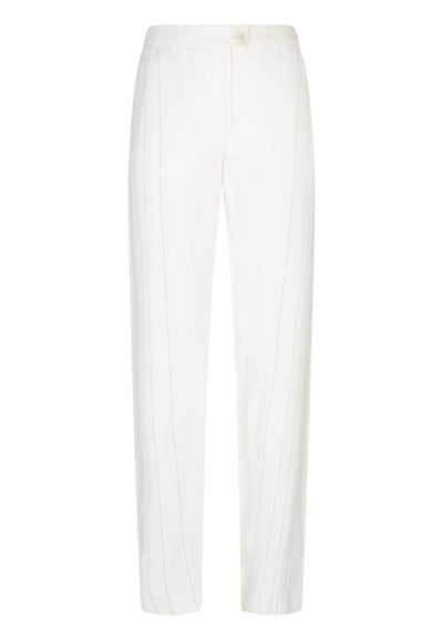 Ecru Shantung Trousers
