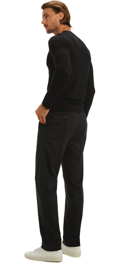 TELL BLACK MERINO CREW